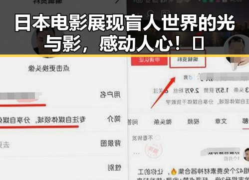 日本电影展现盲人世界的光与影,感动人心!✨